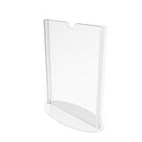 5 x 7" Sign Holder Menu Holder T-style Table Tent with Oval Base Simply assembly required. 19027
