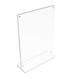 5X7" Clear Acrylic Picture Frame Magnetic Sign Holder Menu Holder 5.99x8.29x2" 19036