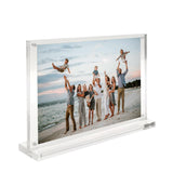 7X5" Clear Acrylic Picture Frame Magnetic Sign Holder Menu Display Easy Assembly 19037