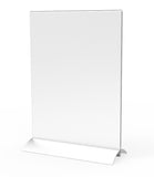 8.5 x 11 Acrylic Sign Holder with Aluminum Base, Double sided, Bottom Insert   C 19053