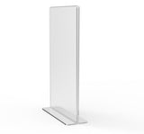 11 x 17 Acrylic Sign Holder for Tabletops, Bottom Insert, T style   Clear 19058