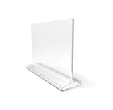 7x5 Acrylic Sign Holder for Tabletops Horizontal T style 19074