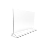 7x5 Acrylic Sign Holder for Tabletops Horizontal T style 19074