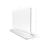 7x5 Acrylic Sign Holder for Tabletops Horizontal T style 19074
