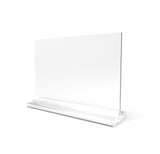 7x5 Acrylic Sign Holder for Tabletops Horizontal T style 19074