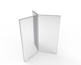 4 x 9 Acrylic Sign Holder for Tabletops, 6 Sided, Top Insert   Clear 19111
