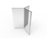 4 x 9 Acrylic Sign Holder for Tabletops, 6 Sided, Top Insert   Clear 19111