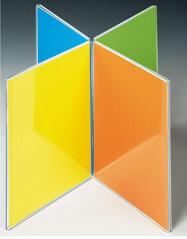 4 x 6 Acrylic Sign Holder for Tabletops, 8 Sided   Clear 19112