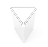 4 x 6 Acrylic Sign Holder for Tabletops, 3 sided Fixture with Open Center   Clea