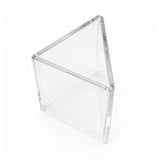 3 Sided 8.5x11 Acrylic Sign Holder Triangle Tabletop Literature Menu Display 19118