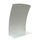 8.5X11 Sign Holder Picture Frame for Tabletop Magnetic Lens, Curved - Silver 19124