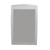FixtureDisplays® 11 x 17 Sign Holder for Tabletop, with Magnetic Lens, Curved - Silver 19127