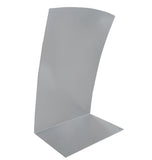 FixtureDisplays? 11 x 17 Sign Holder for Tabletop, with Magnetic Lens, Curved - Silver 19127