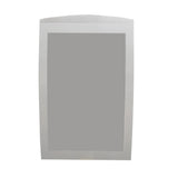 FixtureDisplays? 11 x 17 Sign Holder for Tabletop, with Magnetic Lens, Curved - Silver 19127