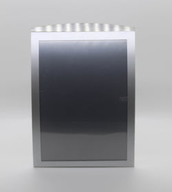 8.5 x 11 Sign Holder for Tabletop with Curved Frame, Magnetic Lens   Black 19129