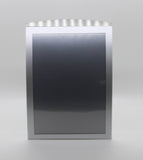 8.5 x 11 Sign Holder for Tabletop with Curved Frame, Magnetic Lens   Black 19129