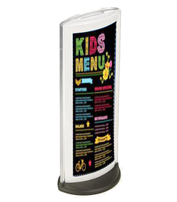 Sign Holder for Tabletop Fits a Folded 8.5 x 11 Sheet, Double sided   Clear