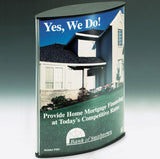 8.5 x 11 Sign Holder for Tabletop, Double sided, Curved   Black 19131