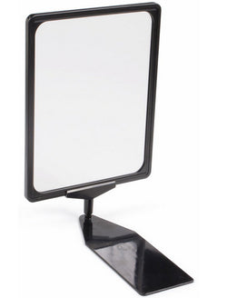 8.5 x 11 Sign Holder for Tabletops, Shovel Base, 2 Insert Color Options 19139