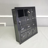 Recess Wall Mount Cellphone Locker 12 Door Admin Access Combo Locks 23X5X22" 19145-12ASC