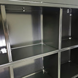 Recess Wall Mount Cellphone Locker 12 Door Admin Access Combo Locks 23X5X22" 19145-12ASC