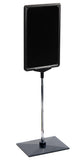 7 x 11 Sign Holder for Tabletops, 2 Inserts 3 Base Options   Black 19151