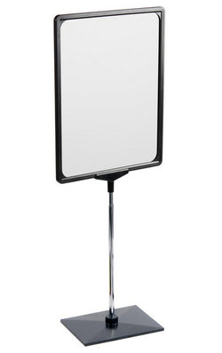 11 x 14 Sign Holder for Tabletops, 2 Inserts 3 Base Options   Black 19154