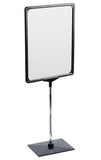 11 x 14 Sign Holder for Tabletops, 2 Inserts 3 Base Options   Black 19154