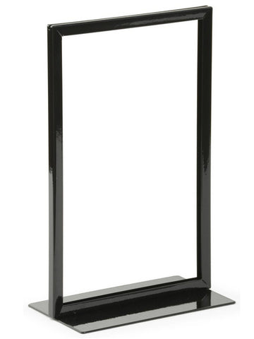 7 x 11 Sign Holder for Counter, Double Sided, Weighted Base   Black 19162