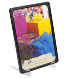 8.5 x 11 Sign Holder for Tabletops, Slant Back, Top Insert   3 Color Options