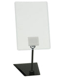 4 x 6 Sign Holder for Tabletops, Shovel Base, 3 Height Options   Black 19174