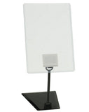 4 x 6 Sign Holder for Tabletops, Shovel Base, 3 Height Options   Black 19175