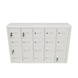 37X25X8" Recess Wallmount Cell Phone Storage Mail Locker 20-Door 6.2X5.2X6.8" 19178-20ASC