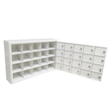37X25X8" Recess Wallmount Cell Phone Storage Mail Locker 20-Door 6.2X5.2X6.8" 19178-20ASC