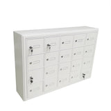 37X25X8" Recess Wallmount Cell Phone Storage Mail Locker 20-Door 6.2X5.2X6.8" 19178-20ASC