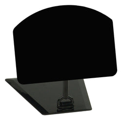 Write on Board w/ Stand, for Wet Erase Pens, Tabletop, 3 Height Options   Black