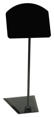 Write on Board w/ Stand, for Wet Erase Pens, Tabletop, 3 Height Options   Black