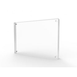Magnetic Picture Frame for Tabletop, Double Sided Box   Clear Acrylic
