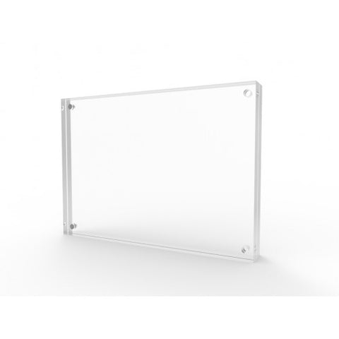 Magnetic Picture Frame for Tabletop, Double Sided Box   Clear Acrylic