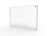 Magnetic Picture Frame for Tabletop, Double Sided Box   Clear Acrylic