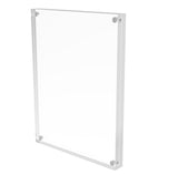 Magnetic Picture Frame for Tabletop, Double Sided Box   Clear Acrylic