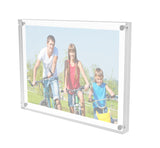 Magnetic Picture Frame for Tabletop, Double Sided Box   Clear Acrylic