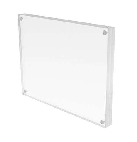 Magnetic Picture Frame for Tabletop, Double Sided Box   Clear Acrylic