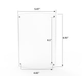 4 x 6 Magnetic Picture Frame for Tabletop, Curved Box   Clear Acrylic 19188