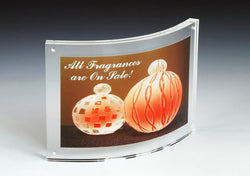 7 x 5 Magnetic Picture Frame for Tabletop, Curved Box   Clear Acrylic 19193