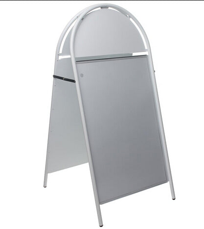 24 x 36 Sidewalk Sign with Magnetic Lens, Separate Headers, Double Sided   White