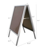Double Side Sidewalk Sign Black Menu Message Sandwich Board Sign Ad Chalkboard