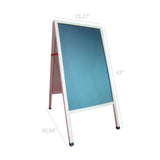 Board, A Frame Sidewalk Sandwich Black ChalkBoard Promotion, Wood 20 x 40