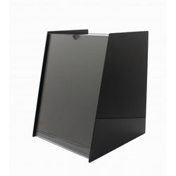 8.8x11.0x9.0 Acrylic Ballot Box with 8.5 x 11 Sign Holder Pen Black 19228