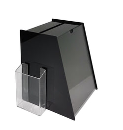 Clear Acrylic Ballot Box Dnation Box Tip Sales Lead Box Collection Sign Holder